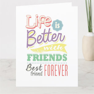 ICH FREUE MICH AUF "DEIN GEBURTSTAG", MEINE FREUND KARTE