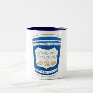 Ich freue mich, Ihnen Kaffee-Cup-Tasse zu serviere Zweifarbige Tasse