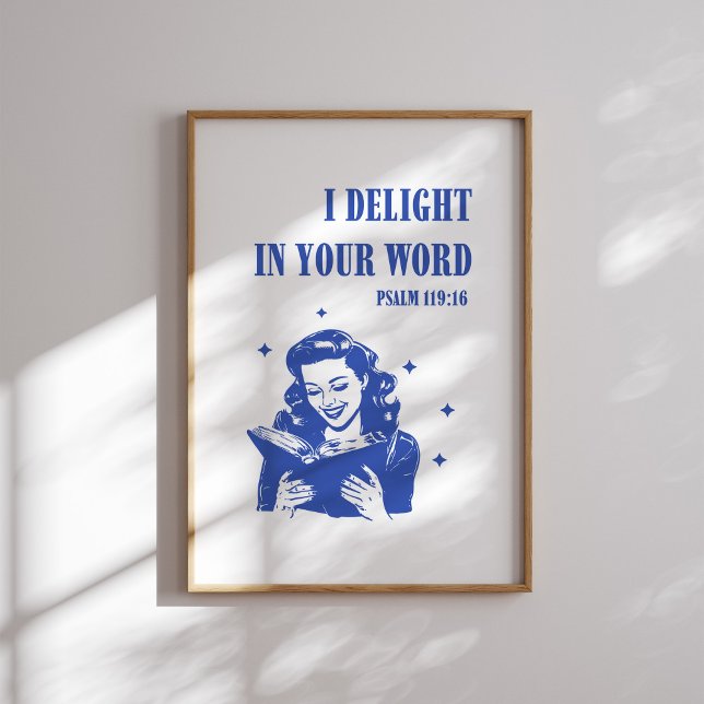 Ich freue mich in Ihrem Wort - Psalm 119:16 Poster (Von Creator hochgeladen)
