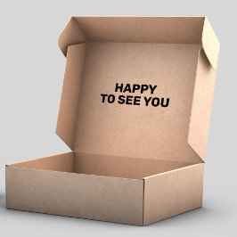 Ich freue mich, Sie sehen zu können, Verpackung Gummistempel