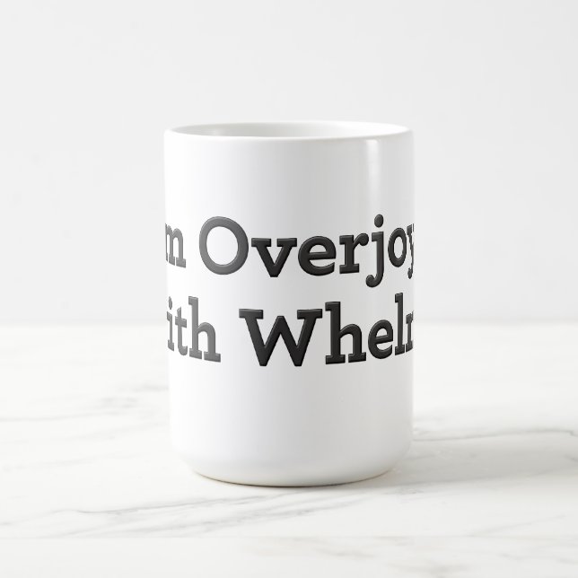 Ich freue mich über Wal! Kaffeetasse (Mittel)