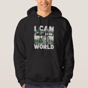 Ich friere das World Nature Fotografy Camera Foto Hoodie