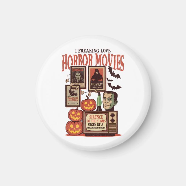 Ich friere Liebe Horror-Filme Magnet (Vorne)