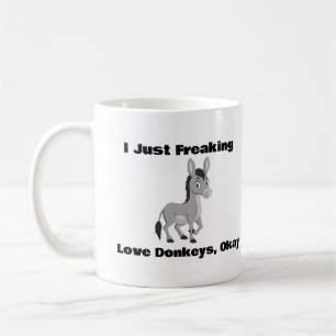 Ich friere nur Liebe-Donkeys, okay Kaffee-Tasse Kaffeetasse