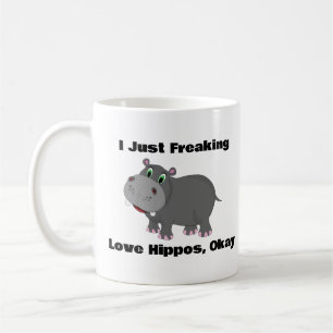 Ich friere nur Liebe Hippos, okay, Hippo-Kaffee-Ta Kaffeetasse