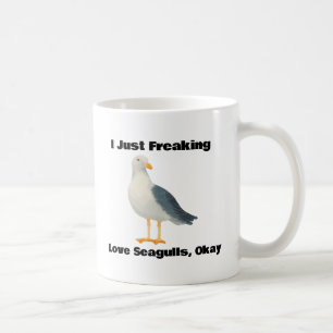 Ich friere nur Seagullen aus der Liebe, okay Kaffe Kaffeetasse