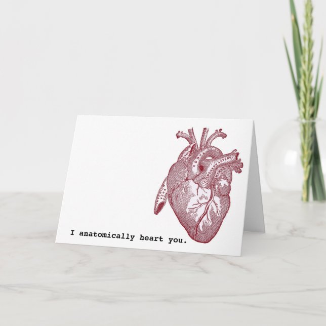 Ich fühle dich anatomisch feiertagskarte (Vorderseite)