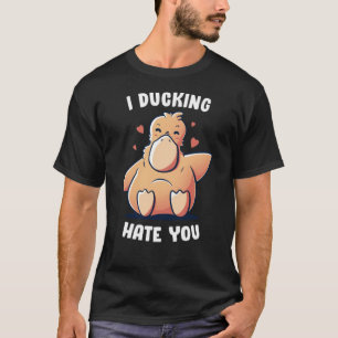 Ich fühle dich lustig Niedlicher Tier Aquarell-Dru T-Shirt