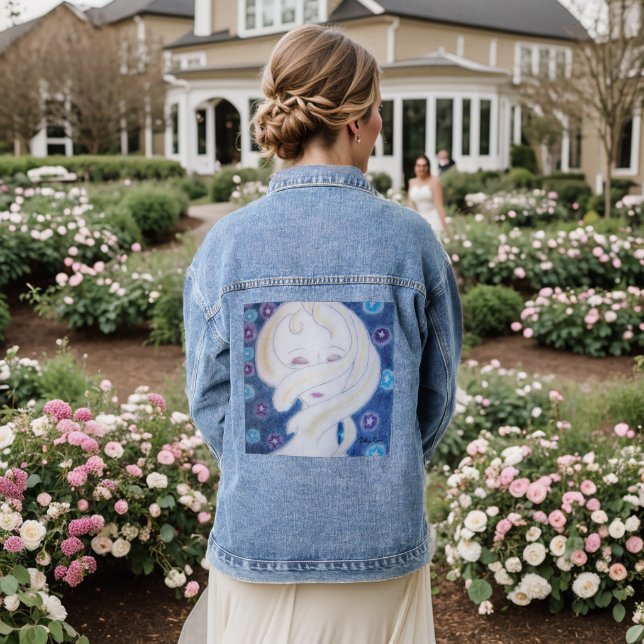 Ich fühle mein Universum Jeansjacke (Hochzeit Rückseite)