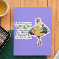 Ich fühle mich als Spree Funny Retro Hausfrau