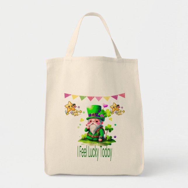 Ich fühle mich glücklich heute - St. Patrick's Day Tragetasche (Vorne)