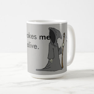 Ich fühle mich so lebendig kaffeetasse