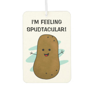 Ich fühle mich spudtakulär Kartoffel Autolufterfrischer