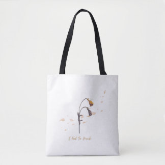 Ich fühle zu viel_Minimalistische welke Blume Tote