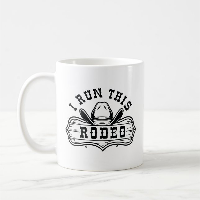 Ich führe dieses Rodeo Kaffeetasse (Links)