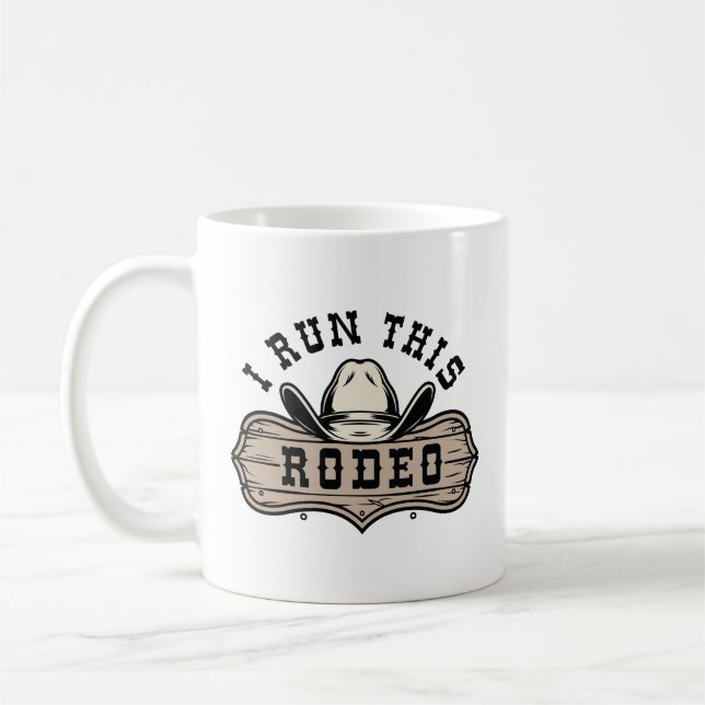 Ich führe dieses Rodeo Kaffeetasse (Links)