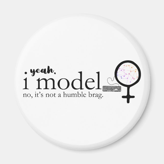 Ich führe Frauen in Technik Magnet (Vorne)