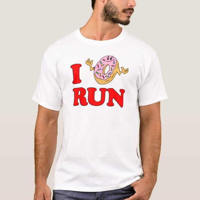 Ich führe keinen (Donut) laufenden Rechner aus T-Shirt (Vorderseite)