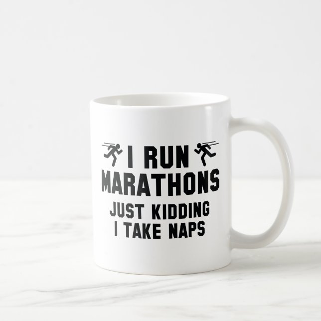 Ich führe Marathons aus Kaffeetasse (Rechts)