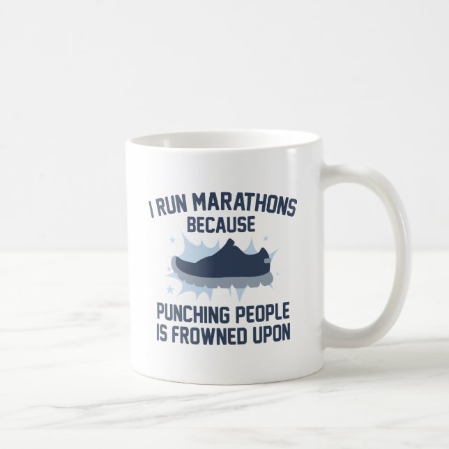 Ich führe Marathons aus Kaffeetasse (Rechts)