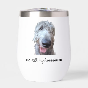Ich führe meinen Hoooooman Irish Wolfhound Wasserf