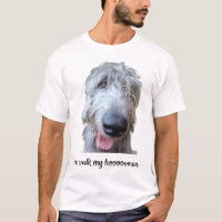 Ich führe meinen Hoooooman lustiges Irisches Wolfs