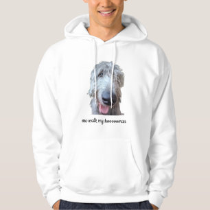 Ich führe meinen Hoooooman spazieren Lustiger Iris Hoodie