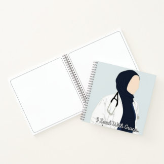Ich führe mit Grace - Hijabi Doctor Notebook Notizbuch