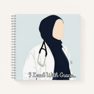 Ich führe mit Grace - Hijabi Doctor Notebook Notizbuch