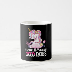 Ich funkelte durch 100 Tage Schul-Einhorn Kaffeetasse