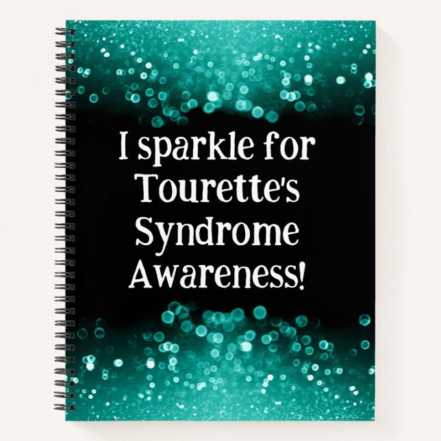 Ich funkle für Tourettes Syndrome Spiral Notebook Notizbuch (Vorderseite)