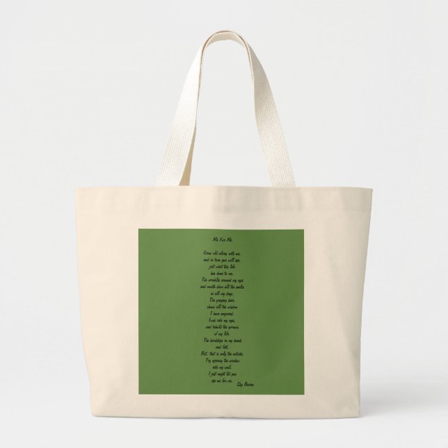 Ich für mich Gedicht auf Tasche (Vorne)