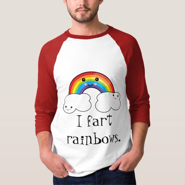 Ich Furz Regenbogen T-Shirt (Vorderseite)