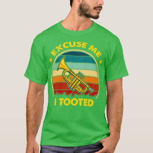 Ich furzte Musiker Trompeter Lustiger Trompetenspi T-Shirt