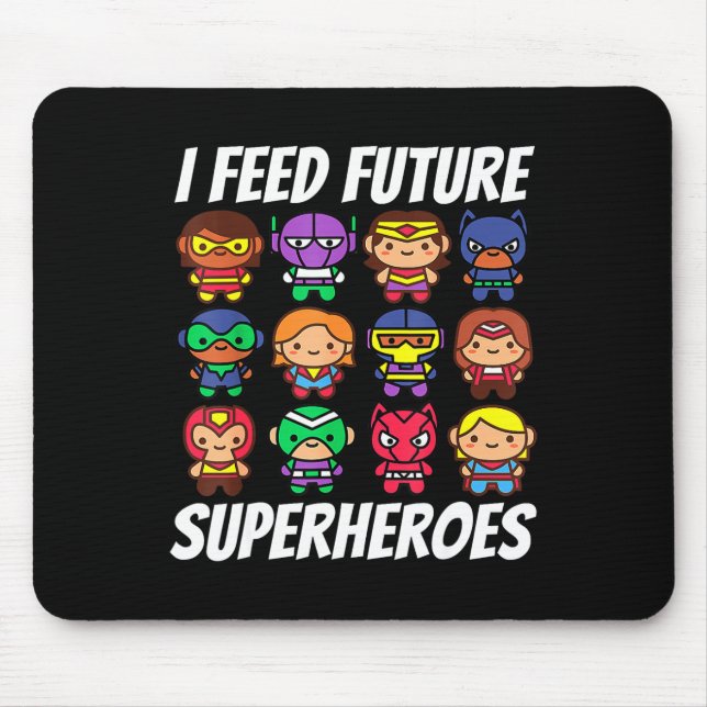 Ich Fütterte Future Superheroes School Lunch Lady  Mousepad (Vorne)