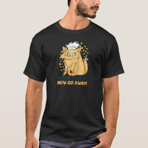 Ich Fütterte mich jetzt weg von der lustigen Katze T-Shirt