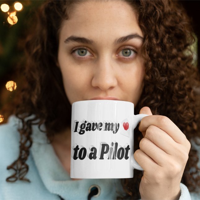 Ich gab meinem Herz einen schwarzen Text von Pilot Jumbo-Tasse (Von Creator hochgeladen)