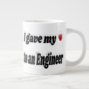 Ich gab meinem Herz einen Text für den Ingenieur Jumbo-Tasse