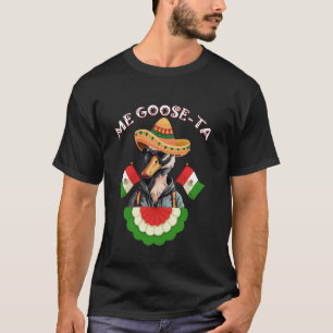 Ich Gänse-Ta Mexikanischer Sombrero Gänse Spaß T-Shirt