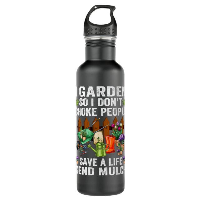 Ich garden also nicht Leute ersticken, Rett einen  Edelstahlflasche (Vorderseite)