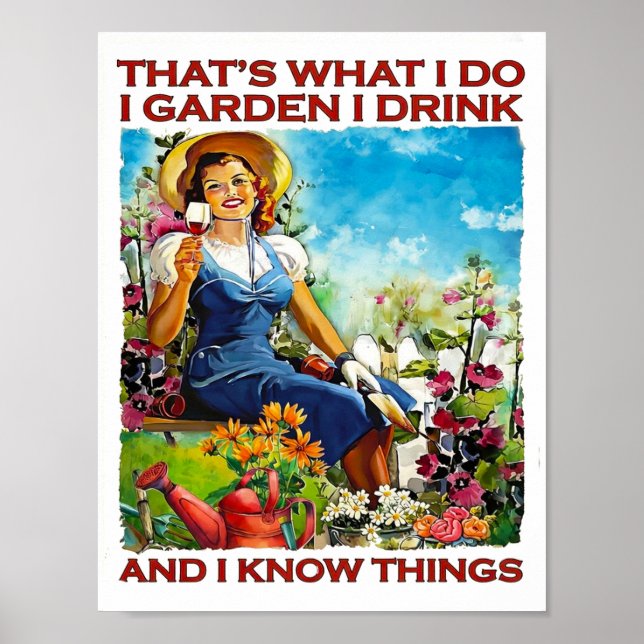 Ich Garten Poster (Vorne)