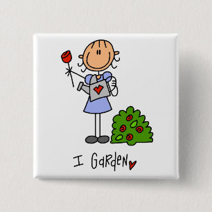 Ich Garten T-Shirts und Geschenke Button