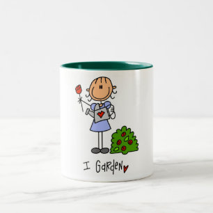 Ich Garten T-Shirts und Geschenke Zweifarbige Tasse