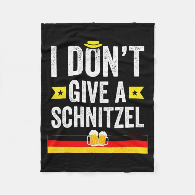 Ich geb' kein Schnitzel auf Deutsch  Fleecedecke (Vorderseite)