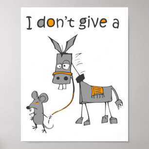 Ich Gebe Einer Ratte Und Maus, Die Lustig Lange Sl Poster