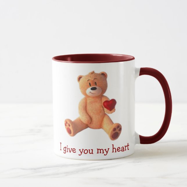 Ich gebe Ihnen mein Herz Tasse (Rechts)