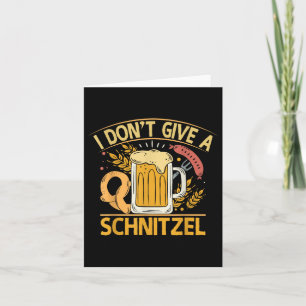Ich gebe kein Schnitzel-Bierbretzel Karte