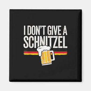 Ich gebe kein Schnitzel deutscher Bierbraut Wurst  Magnet
