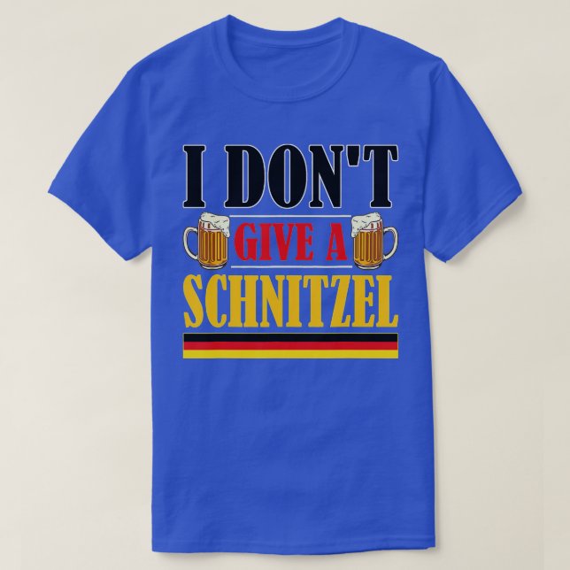 Ich gebe kein Schnitzel Deutscher Bierwurst Funny  T-Shirt (Design vorne)