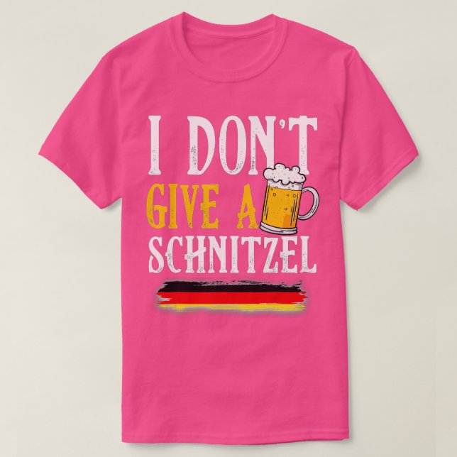 Ich gebe kein Schnitzel Deutscher Bierwurst Funny  T-Shirt (Design vorne)